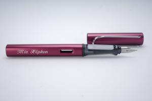 LAMY fountain pen with laser engraving