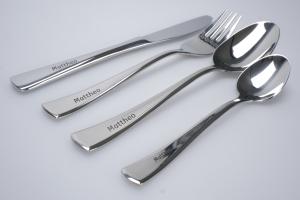 Engraved 18/10 stainless steel cutlery