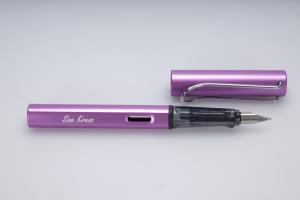 Engraving of a LAMY Al-Star fountain pen in lilac