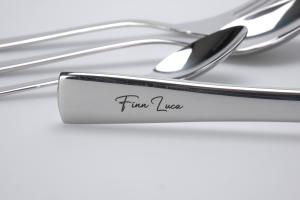 Engraving of a cutlery made of 18/10 stainless steel